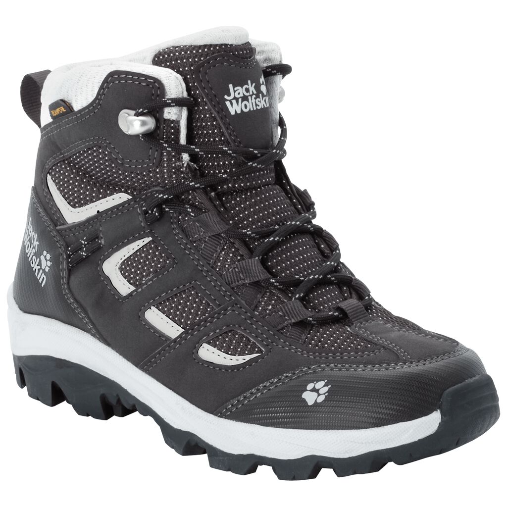 Jack Wolfskin VOJO TEXAPORE MID Chaussures Enfant Noir/Blanche - AGRVIBF-95